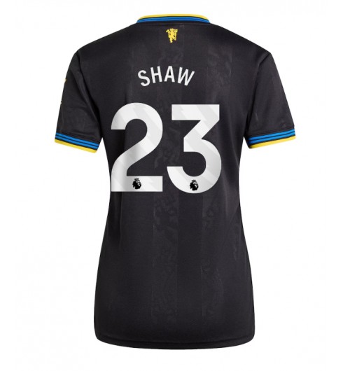 Manchester United Luke Shaw #23 Alternativní Dres pro Dámské 2025-26 Krátký Rukáv Manchester United Luke Shaw #23 Alternativní Dres pro Dámské 2025-26 Krátký Rukáv